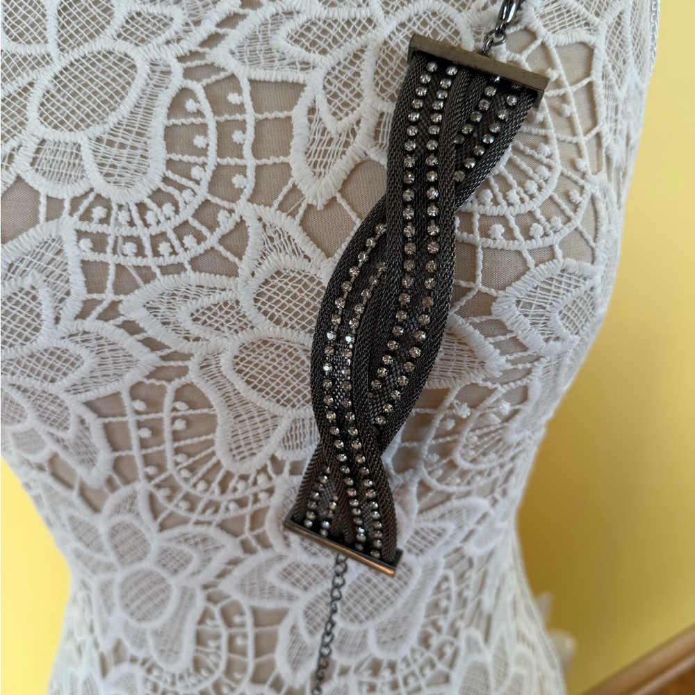 Elegant Black Rhinestone Women's Necklace